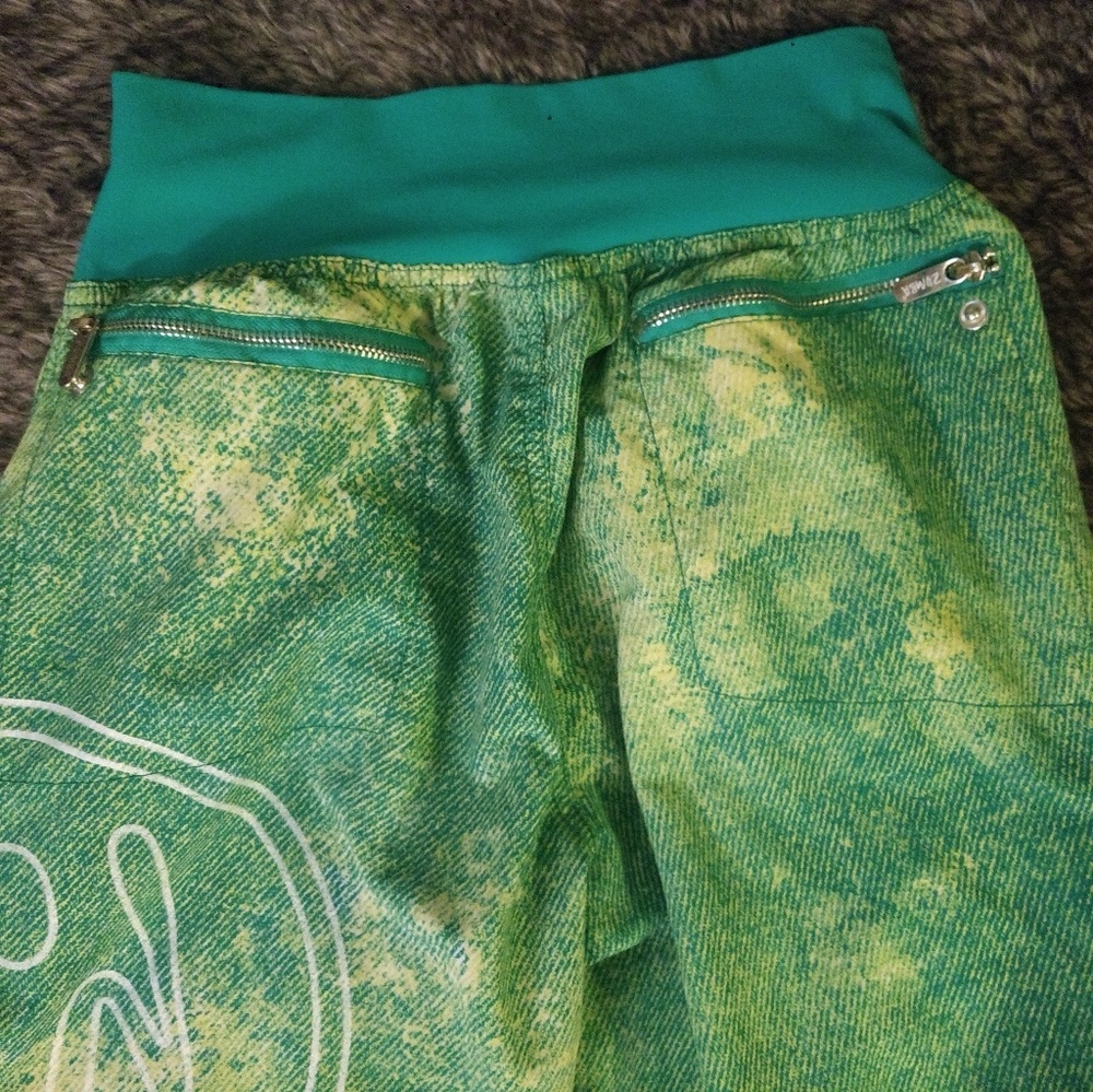 Zumba Cargo Workout Pants Size XL Green